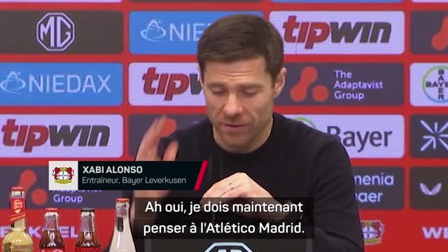 Bayer Leverkusen - Alonso tourné vers l’Atlético : L'une des meilleures équipes de ces dix dernières années”