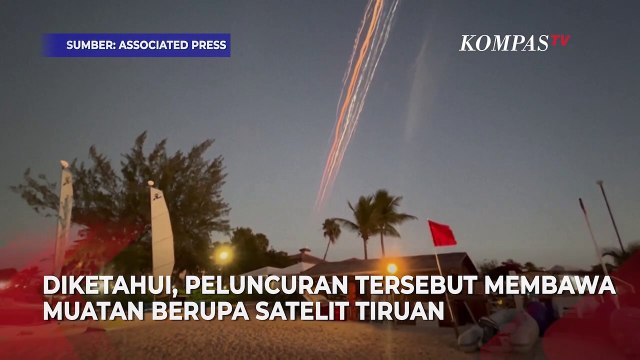 Detik-Detik Roket Uji Coba SpaceX Starship Elon Musk Meledak, Serpihan di Langit Jatuh Bak Meteor