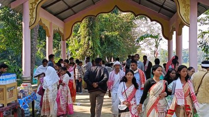 লোকে লোকাৰণ্য মাজুলীৰ আজলী আই ( বা ভগা) থান