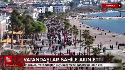 İstanbul'da vatandaşlar sahillere akın etti