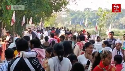 লোকে লোকাৰণ্য মাজুলীৰ আজলী আই ( বা ভগা) থান