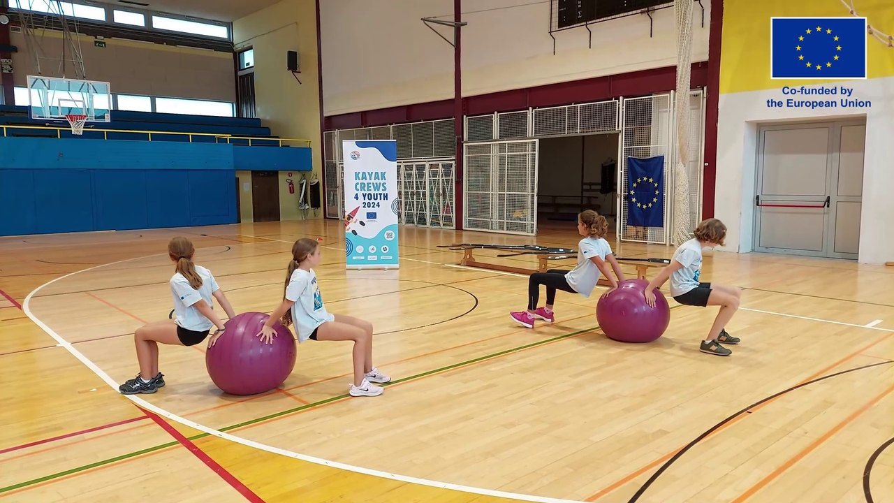 Swiss Ball -  2. Tricep dips