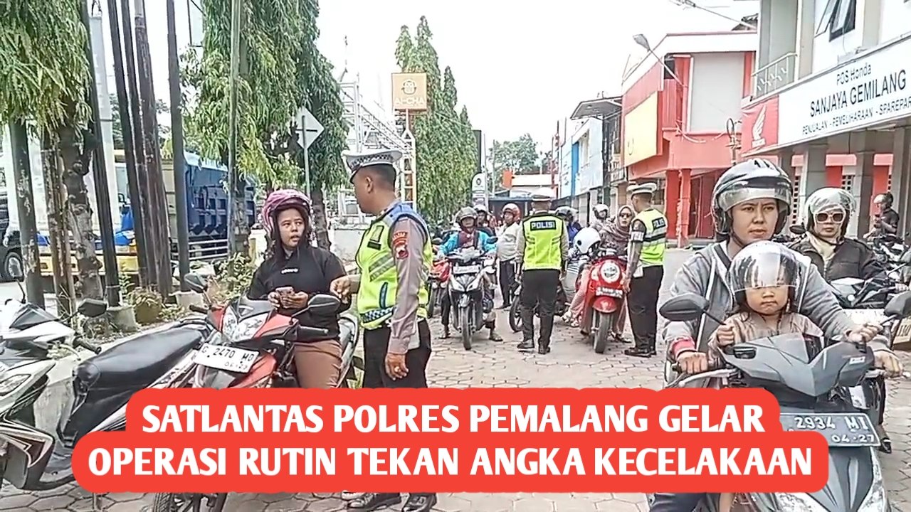 Tekan Kecelakaan Lalu lintas, Satlantas Polres Pemalang Gelar Operasi
