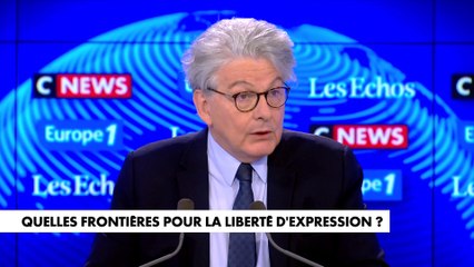 Thierry Breton : «Chez nous en Europe, la liberté de parole et d’expression, c’est clé»