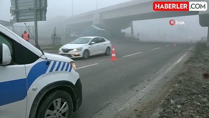 Yoğun Sis Kazaya Neden Oldu: Sürücü Yaralandı
