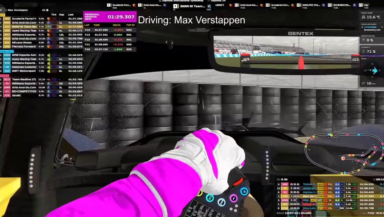 24H Daytona 2025 Iracing Verstappen Crashes