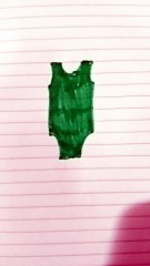 Costume da bagno verde per barbie disegno