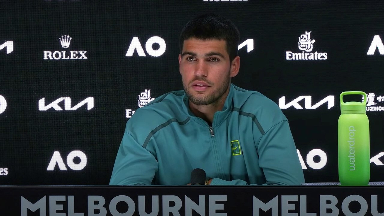 Tennis - Australian Open 2025 - Carlos Alcaraz : "Novak Djokovic barely has any weaknesses...".
