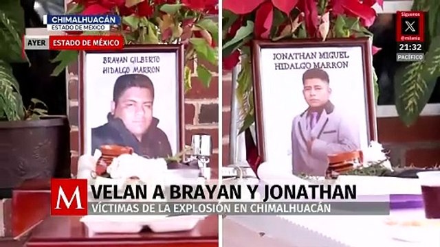 Funerales de los hermanos Brayan y Jonathan tras la explosión en Chimalhuacán