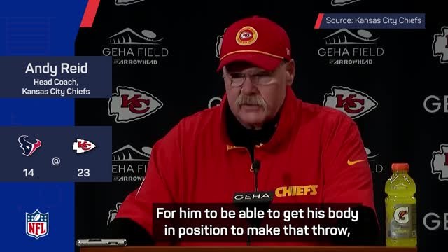 Reid lauds 'unreal' Mahomes as Chiefs beat Texans to reach AFC Championship