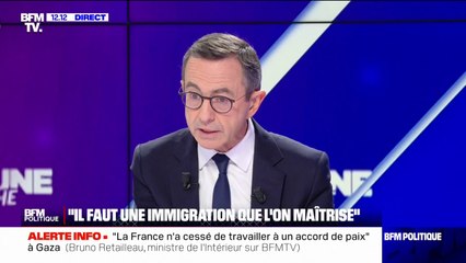 Immigration: Bruno Retailleau annonce avoir négocié des "accords bilatéraux" avec "une demi-douzaine de pays" pour qu'ils "acceptent des ressortissants"