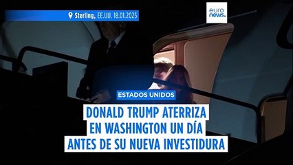 Trump llega a Washington y los organizadores se apresuran a trasladar la toma de posesión al interior debido al frío