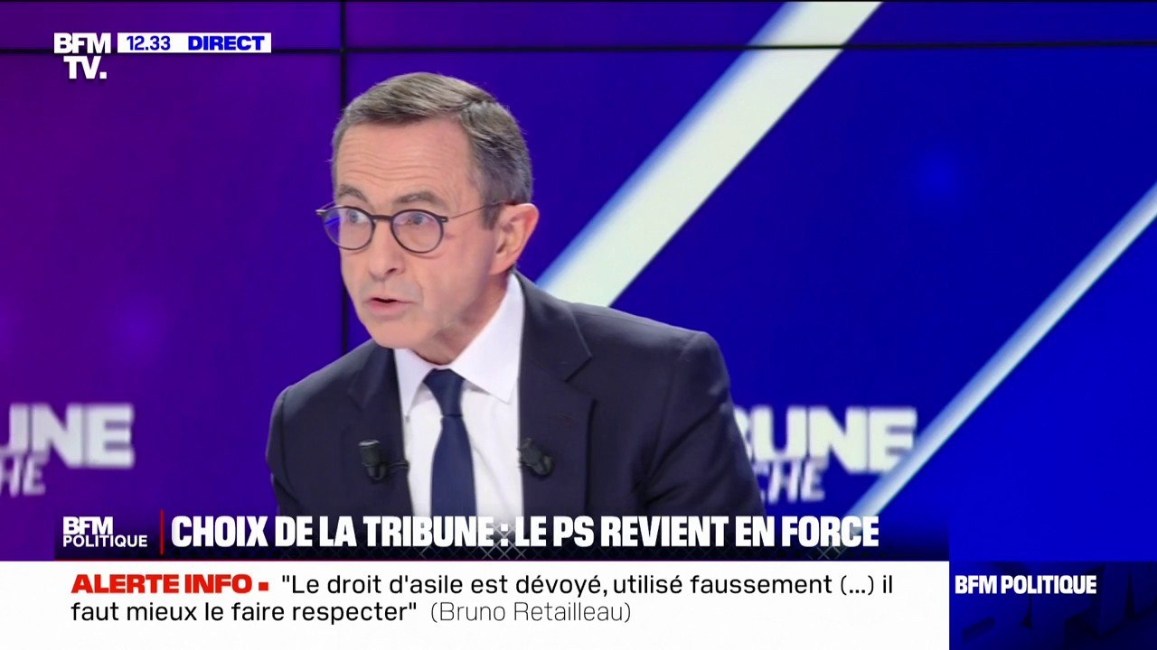 "Je me réjouis qu'il y ait un premier pas des socialistes vers un peu plus de liberté vis-à-vis des Insoumis", confie Bruno Retailleau