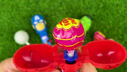 Five Lollipop Candys different colours also unboxing