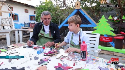 Baba oğulun ahşap tutkusu üretime dönüştü