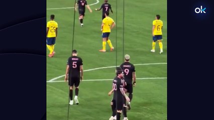 La polémica celebración de Messi: marca un gol y presume de los tres Mundiales ganados por Argentina