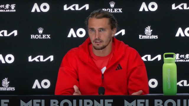 Tennis - Australian Open 2025 - Alexander Zverev : I know I'm playing well. I feel it on the court