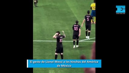 Se enojó Messi: el gesto provocador del "10" a la hinchada del América en el encuentro amistoso frente al Inter Miami