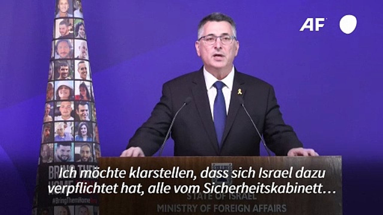 Israels Außenminister: 'Mit der Hamas gibt es keine Zukunft in Frieden'