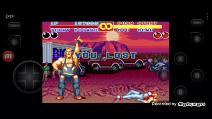 Fatal Fury 2 Terry Bogard vs Big Bear Terry Bogard é derrotado por Big Bear