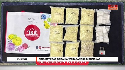 Sindiket edar dadah antarabangsa dibongkar