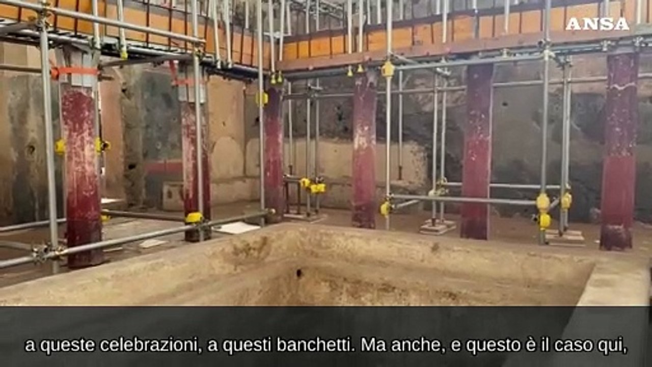 Scavi a?Pompei, emerge un grande complesso termale nella Regio IX