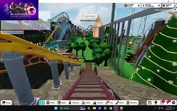 Roblox theme park tycoon 2 improved ride #Boosteroid #roblox