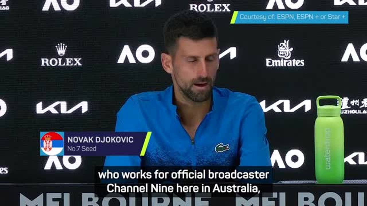Djokovic refuses on-court interview after 'insulting comments'
