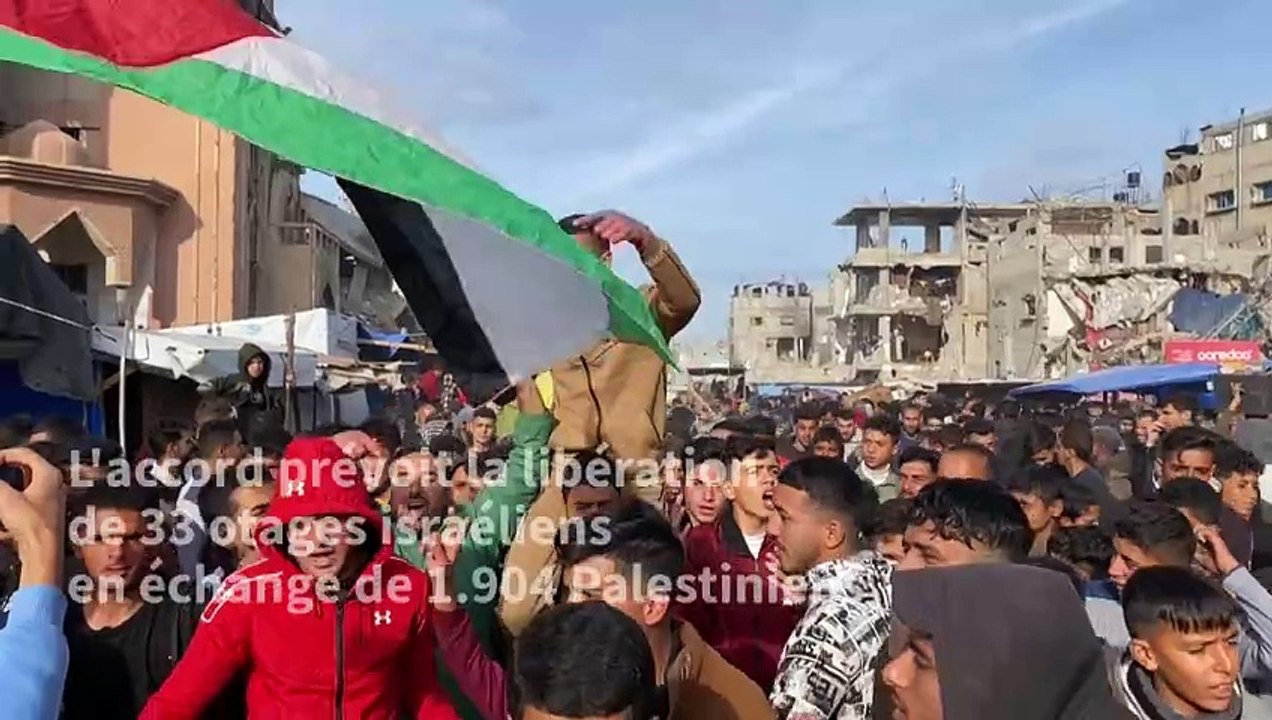 Gaza: les Palestiniens célèbrent le cessez-le-feu entre Israël et le Hamas