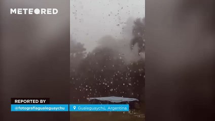 A huge storm wreaks havoc in Gualeguaychú, Argentina