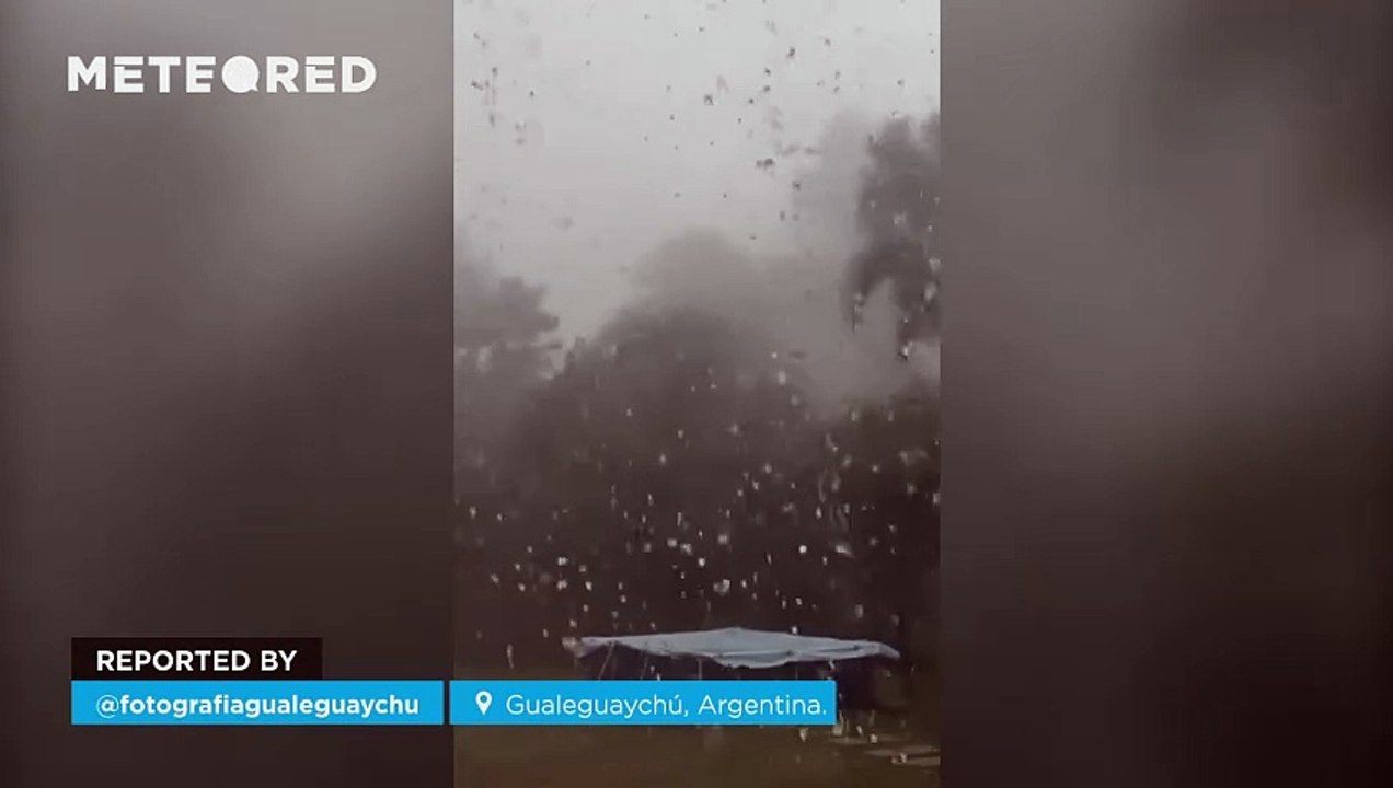 A huge storm wreaks havoc in Gualeguaychú, Argentina