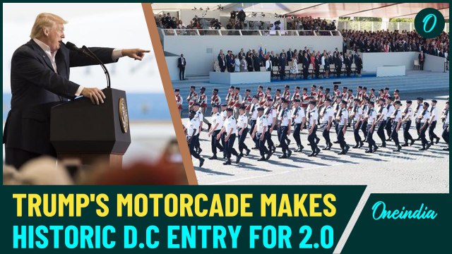 VIDEO: Americans Cheer Trump's MOTORCADE Entering Washington D.C For Big Inauguration Ceremony