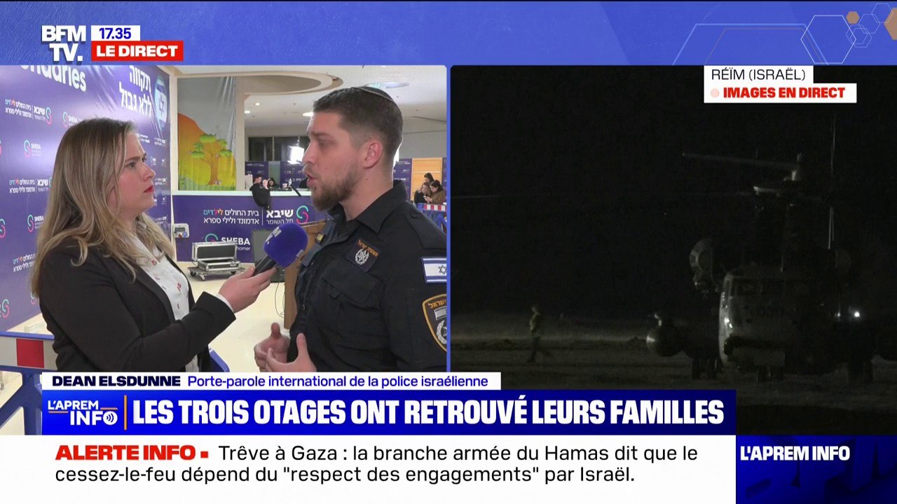Otages libérées: "Elles ont vécu des choses traumatisantes (...) nous sommes ici pour assurer leur sécurité", assure Dean Elsdunne (porte-parole de la police israélienne)