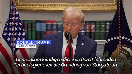 Trump gibt milliardenschweres KI-Projekt "Stargate" bekannt