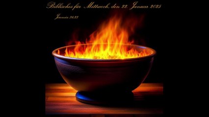 Biblisches für Mittwoch, den 22. Januar 2025, zu Jeremia 36,23