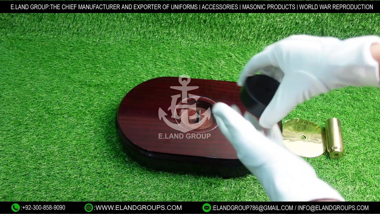 Flagpoles base, Quadruple Wooden Ceremonial Flagpole Base, Rosewood Ceremonial Flagpole Base