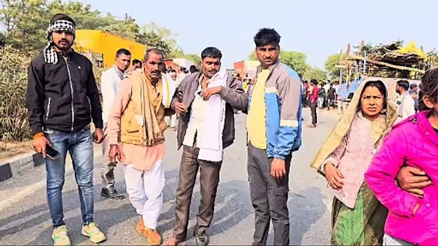 पिकअप और ट्रैक्टर ट्राली में जोरदार भीषण भिड़ंत, ट्रॉली में सवार करीब डेढ़ दर्जन घायल, 6 घायलों की हालत बेहद नाजुक, ट्रैक्टर ट्राली सवार खेरागढ़ से भात देकर वापस लौट रहे थे