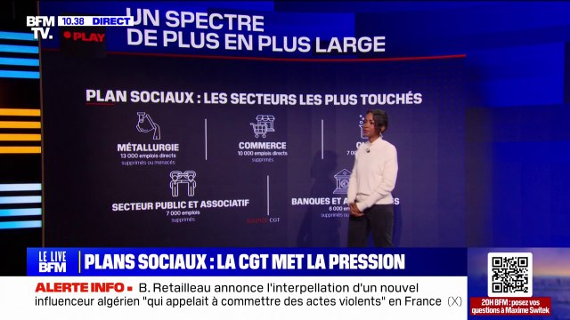 LES ÉCLAIREURS - Plans sociaux: la CGT met la pression pour protéger les emplois menacés