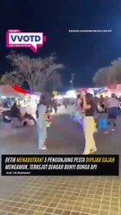 Gara-gara bunga api lima orang nyaris hilang nyawa.