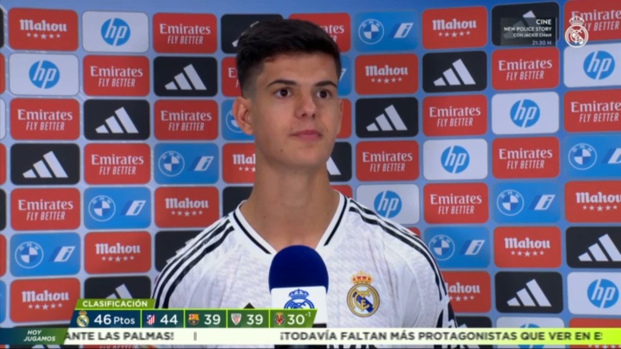 Chema debuta con el Real Madrid en liga y deja un mensaje muy claro: "Somos la mejor cantera del mundo"