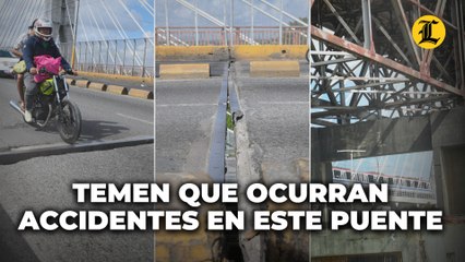 Ciudadanos temen que ocurran accidentes por deterioro en el puente Francisco del Rosario Sánchez