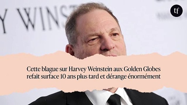 Cette blague sur Harvey Weinstein aux Golden Globes refait surface 10 ans plus tard et dérange énormément
