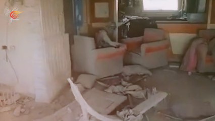 مراسل الميادين أكرم دلول من أمام مكان شهادة السنوار