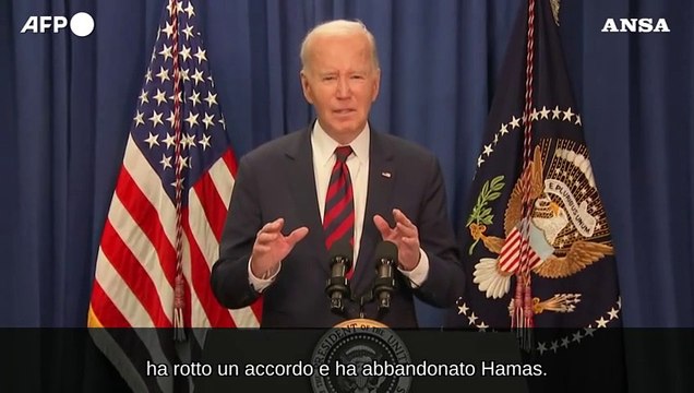 Biden: Con il cessate il fuoco messe a tacere le armi a Gaza