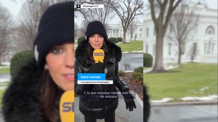 Expectación a las puertas de la Casa Blanca a pocas horas de que Trump tome posesión como presidente del país