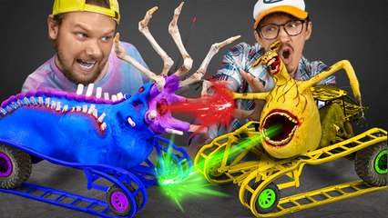 Zoochosis Cosplay Car Challenge 🚗🐾 We Build RC Cars & Challenge Them In A Race