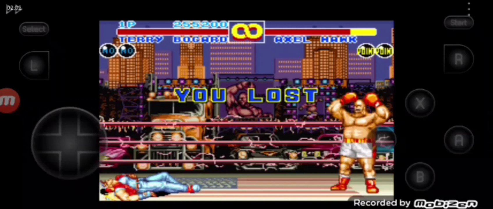 Fatal Fury 2 Terry Bogard vs Axel Hawk Terry Bogard é derrotado por Axel Hawk