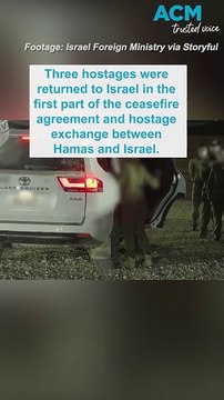 Three hostages returned to Israeli custody under ceasefire deal
