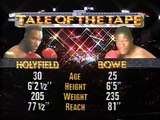 Riddick Bowe vs Evander Holyfield 1 Replay + Lennox Lewis interview - HBO 11-19-92