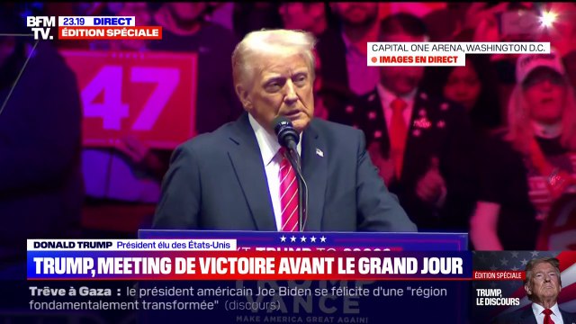 Nous allons passer à autre chose : en meeting, Donald Trump promet le plus grand come-back politique de l'histoire des États-Unis